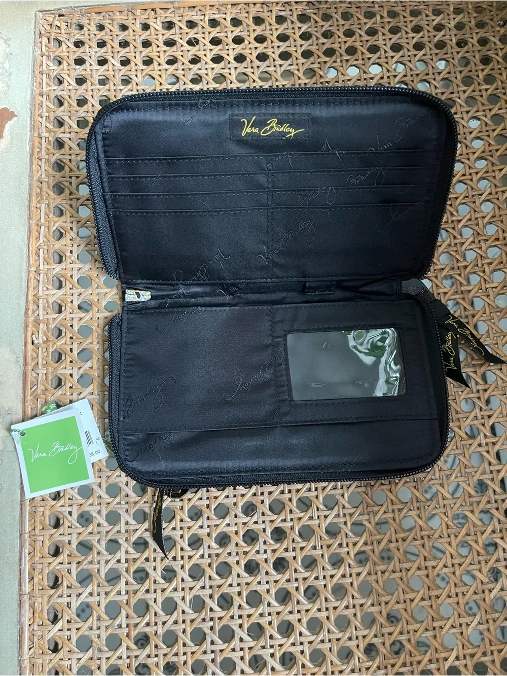 NWT Vera Bradley retired “Yellow Bird” Zip-Around Wallet
